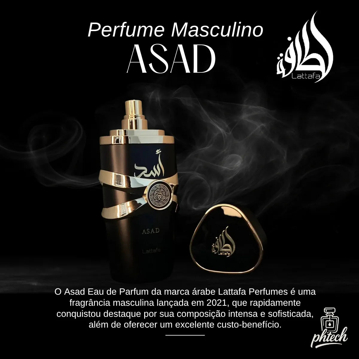 Asad Black Eau de Parfum Lattafa 100ml