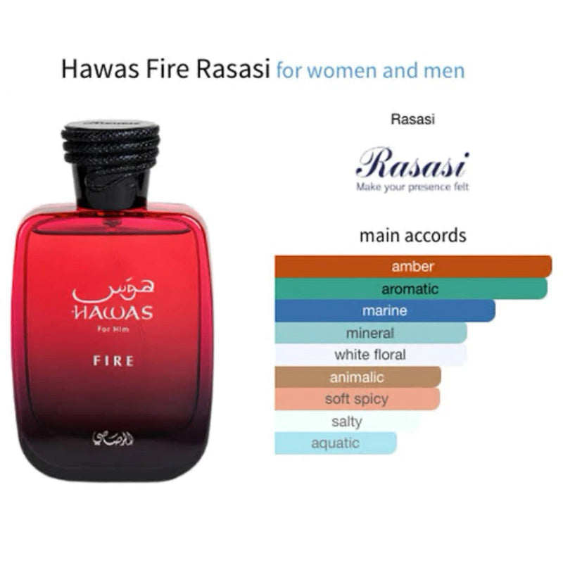 Hawas Fire Eau de Parfum 100ml