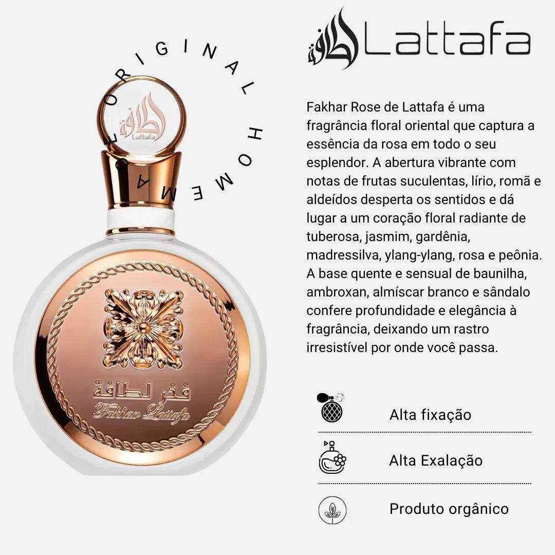 Fakhar Rose Lattafa Eau De Parfum 100ml